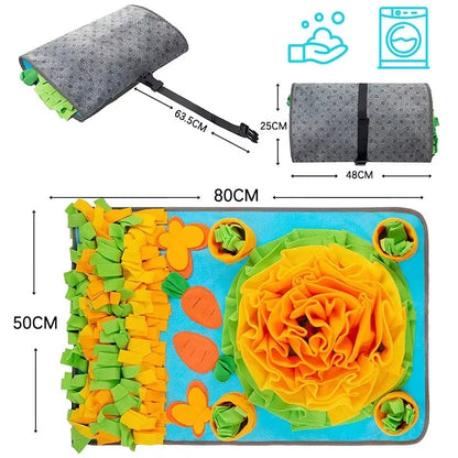 Large Snuffle Mat for Dogs Pet Interactive Training and Stress Relief Sniff Feeding Mat Slow Feeder Dog Treat Mat Dog Toys