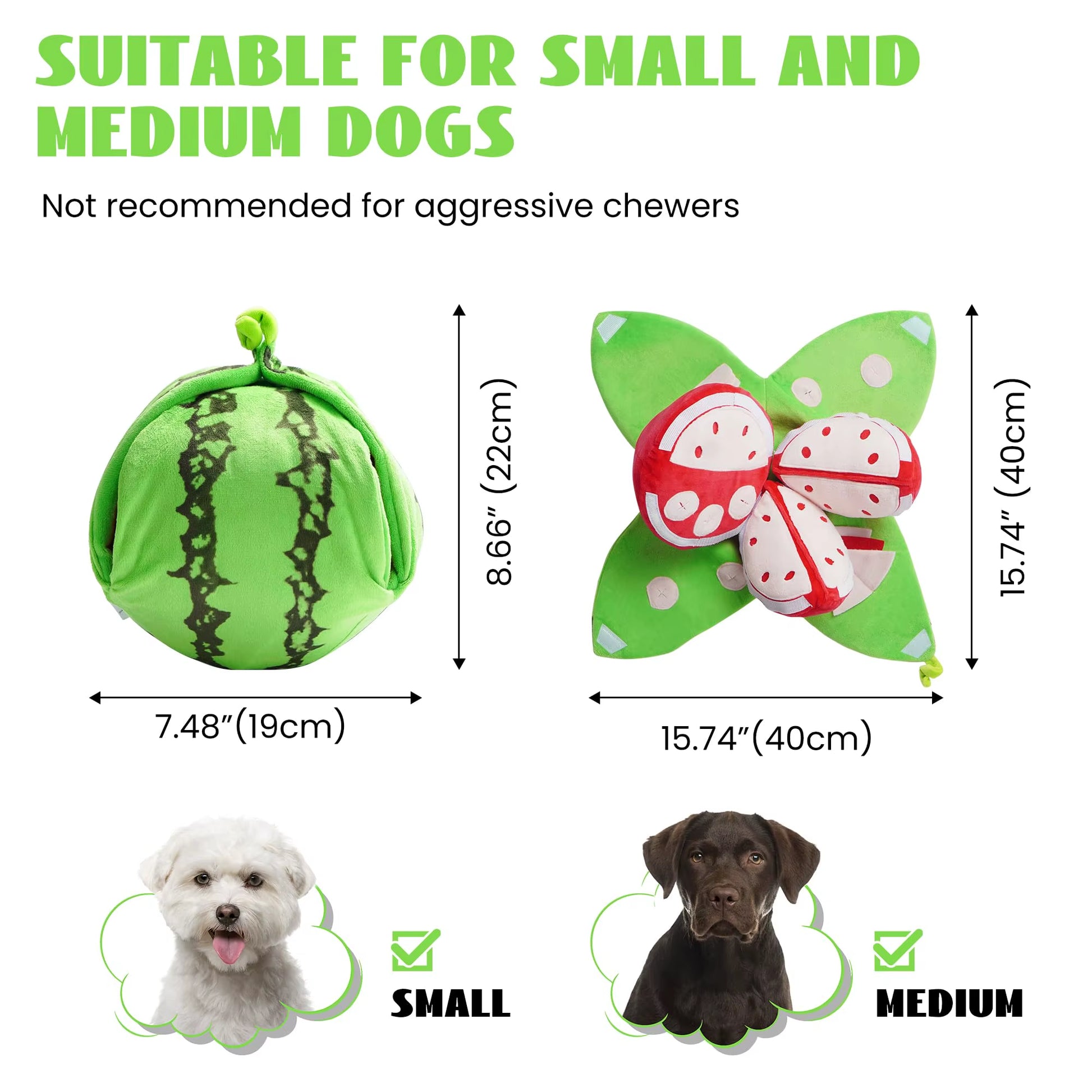 Fruit Hide and Seek Plush Dog Toy Puppy Puzzle Squeaky Toys with Crinkle Papers Interactive Dog Chew Toy